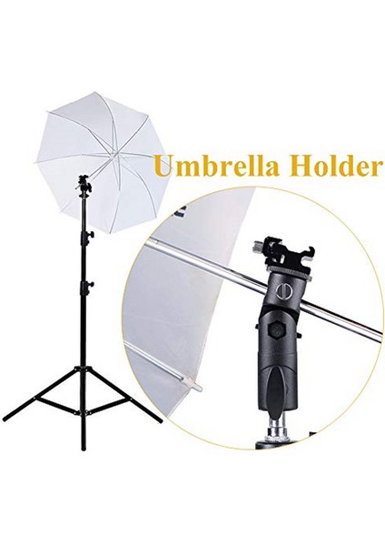 - Tüm Tepe Kafa Flaş Flash İçin Şemsiye Tutucu Holder Canon Nikon Sony Fujifilm Yongnuo Godox vb.