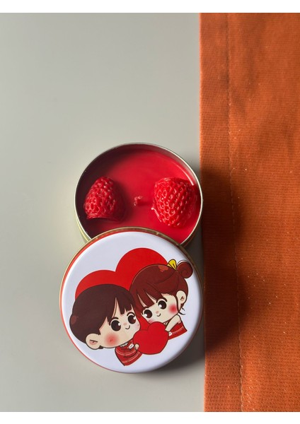 Chemdle Çilek Kokulu Çilekli Mum