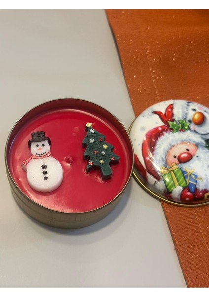 Chemdle Kardan Adam ve Çam Ağaçlı Yılbaşı Konseptli Mum fiyatları