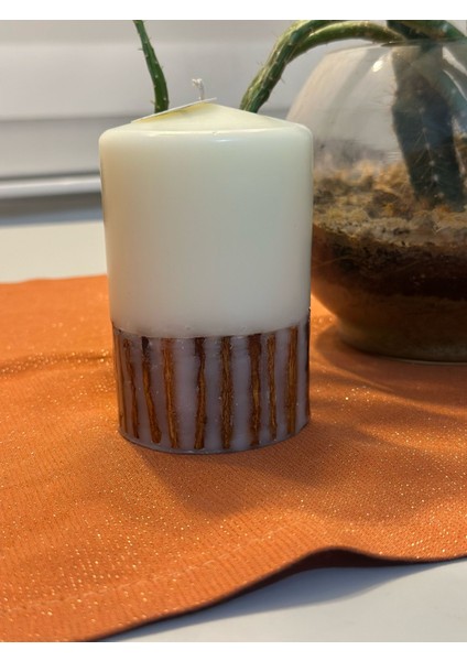 Chemdle Büyük Boy Tarçın Çubuklu Düz Mum