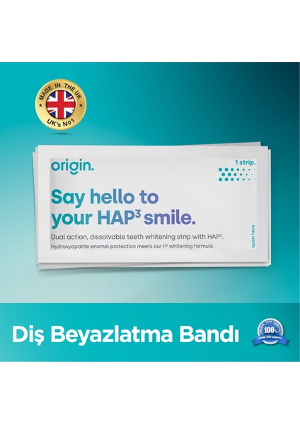 Origin Professional Diş Beyazlatma Bantları ( 16 Paket-16 Bant)