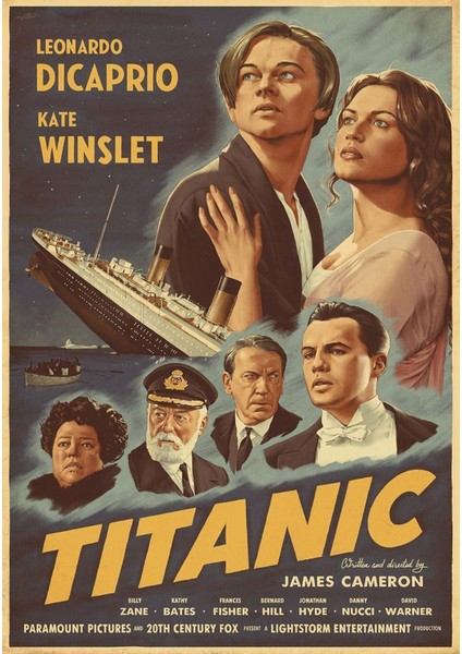 Titanic Film Afişi Poster (35X50 Cm)