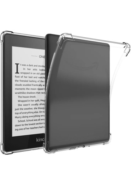 Amazon Kindle 6.8'' Paperwhite 5 E-Kitap Okuyucu Şeffaf Silikon Kılıf