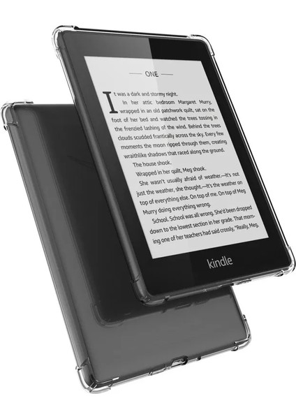 Amazon Kindle 6.8'' Paperwhite 5 E-Kitap Okuyucu Şeffaf Silikon Kılıf