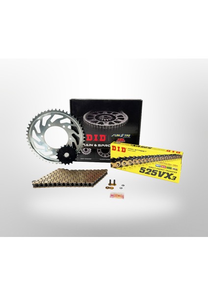 Dıd Set SJ525VXGB624 Zincir Dişli Seti Gold Bmw S 1000 Xr (1000 Cc) (2014-2019)