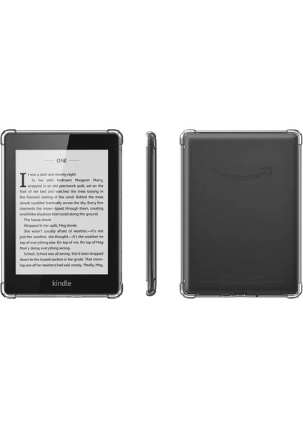 Amazon Kindle 6.8'' Paperwhite 5 E-Kitap Okuyucu Şeffaf Silikon Kılıf