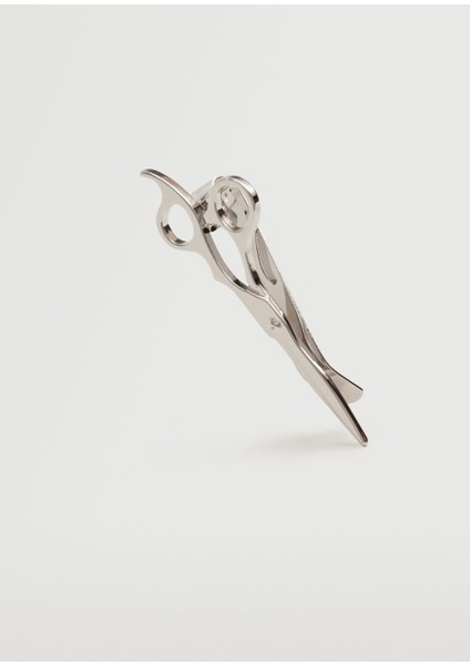 Metal Makas Broş