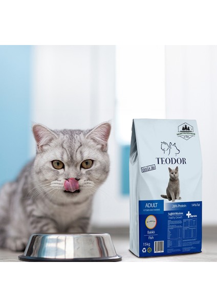 15KG Adult Balıklı %26 Protein Kedi Maması