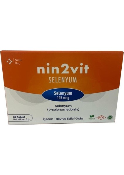 NIN2VIT Selenyum 125MCG 30 Tablet