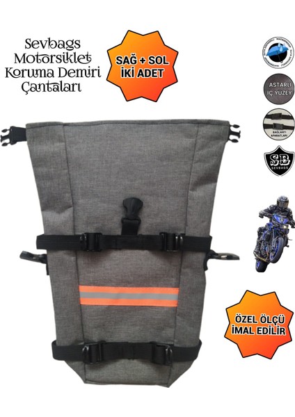 Motorsiklet Koruma Demiri Çantası Su Geçirmez Keten Kumaş