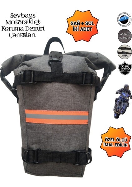 Motorsiklet Koruma Demiri Çantası Su Geçirmez Keten Kumaş fırsatları