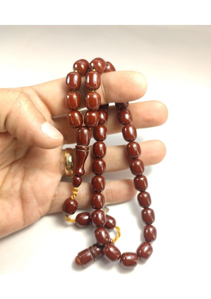 Muhammed Dabbas Usta Eseri (Imzası Gümüştür) Sıkma Kehribar Sertifikalı 4393