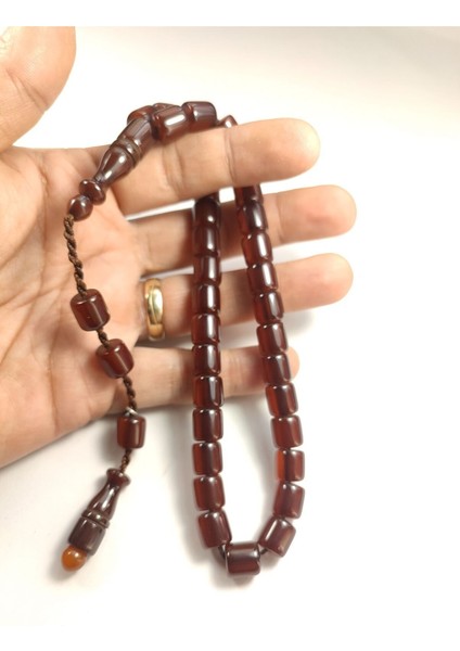 Muhammed Dabbas Usta Eseri (Imzası Gümüştür) Sıkma Kehribar Sertifikalı 4397 fırsatları