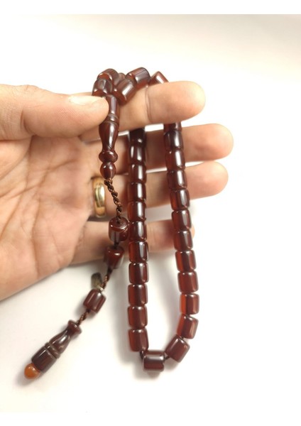 Muhammed Dabbas Usta Eseri (Imzası Gümüştür) Sıkma Kehribar Sertifikalı 4397 indirimleri