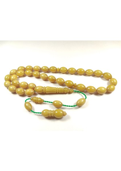 Emine Rişvani Usta Eseri Sikkeli Çift Zımpara Çift Cilalı Sıkma Kehribar Sertifikalı 4428