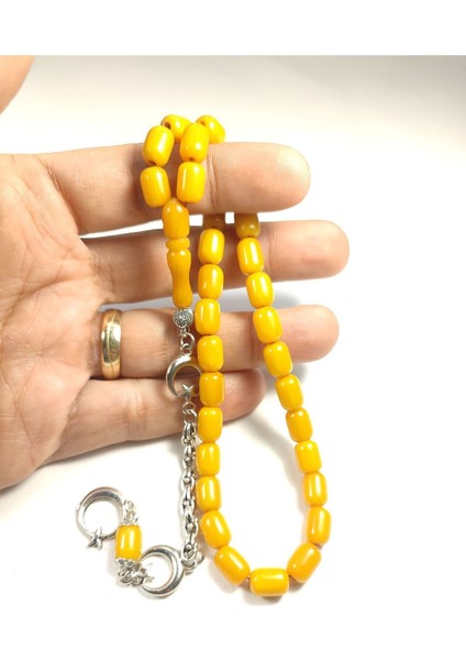 Gümüş Kaplama Püsküllü Çift Zımpara Çift Cilalı Sıkma Kehribar Sertifikalı 4356 fırsatları