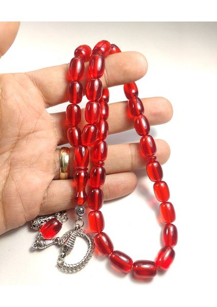 Gümüş Kaplama Püsküllü Alman Zar Kehribar Sertifikalı 4384 fırsatları