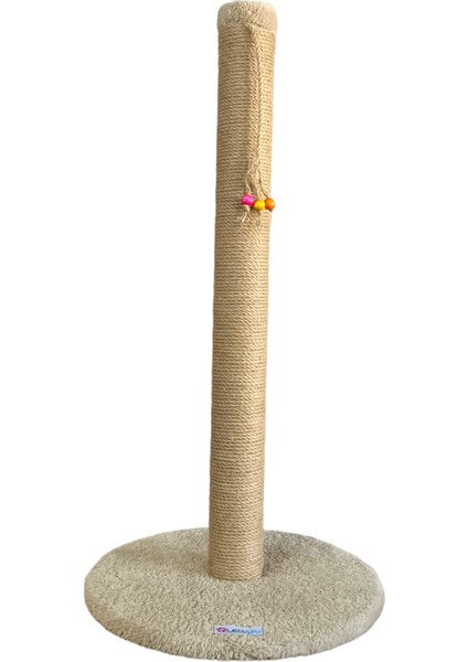 82 cm Uzun Boy Yuvarlak Taban Tek Parça 8 cm Boru Çapı Kedi Tırmalama Tahtası