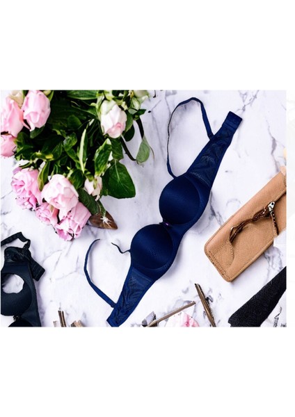 Desteksiz Balenli Straplez Lotus Sütyen 023