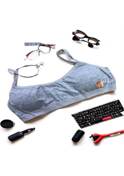 Ip Askı Pamuk Kumaş Pedli Büstiyer Sütyen 013 (3 Adet)