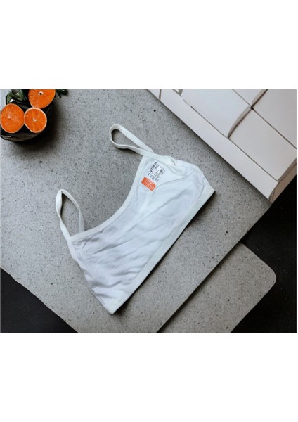 (3 Adet) Ip Askı Pamuk Kumaş Pedsiz Büstiyer Sütyen 018