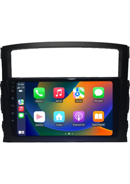 Mitsubishi Pajero Android Carplay Multimedya 2008-2014 4gb Ram + 64GB Hafıza + 8 Çekirdek