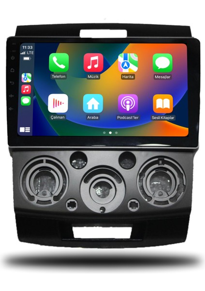 Ford Ranger Android Carplay Multimedya 2006-2011 4gb Ram + 64GB Hafıza + 8 Çekirdek