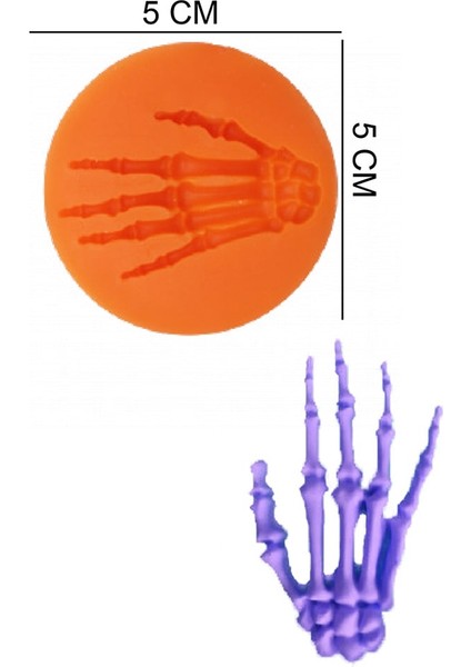 El Silikon Şeker Hamuru, Sabun, Mum Kalıp