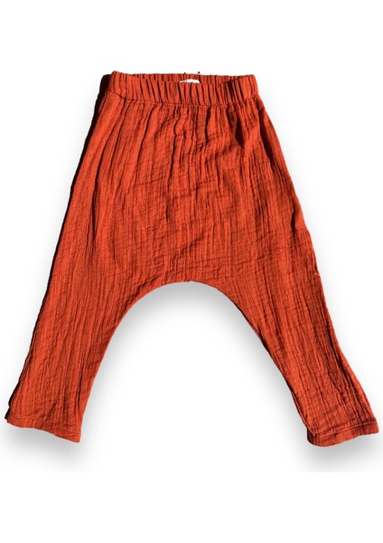 Çift Kat Müslin, Çocuk Müslin Şalvar Pantolon, %100 Pamuk, Beli Lastikli fiyatları