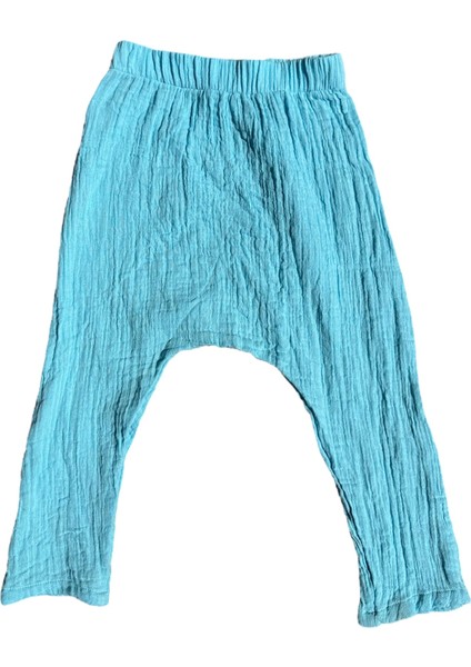 Çift Kat Müslin, Çocuk Müslin Şalvar Pantolon, %100 Pamuk, Beli Lastikli modelleri