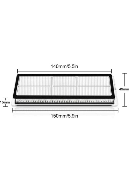 Xiaomi Mop2 Plus STYTJ02ZHM Uyumlu Yedek Fırça Filtre Seti