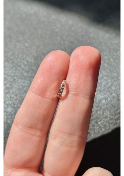 Nature Zirkon Taşlı Rose Gold Renk Halka Piercing modelleri