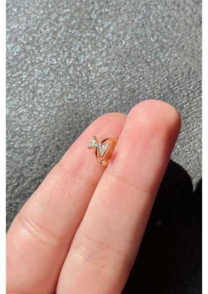 Nature Zirkon Taşlı Altın Renk Halka Fiyonk Piercing fiyatları
