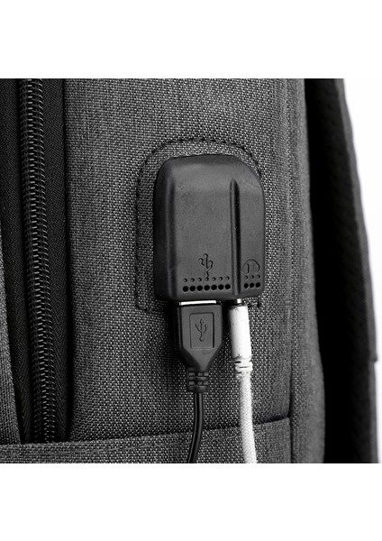 Laptop Notebook Sırt Çantası Okul Iş Seyahat ve Evrak Çantası Yeni Nesil USB ve Kulaklık Çıkışlı