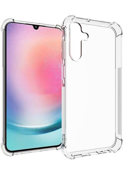 Samsung Galaxy A55 Kılıf Ultra Korumalı Şeffaf Antishock Silikon