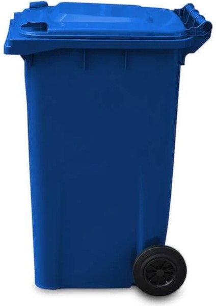 Mck Mavi Plastik Çöp Konteyneri 240 Litre Konteyner - A+ Isıya Karşı Dayanıklı Malzeme - Mavi