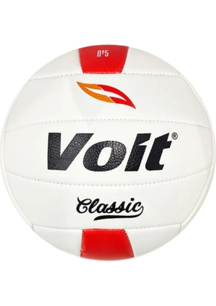 Classıc Voleybol Topu N5 Kırmızı-Beyaz