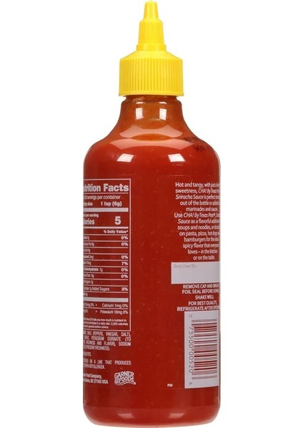 Sriracha Cha! Hot Chile Sauce 510 gr fiyatları