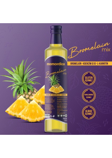 Bromelain Mix - (Koenzim Q10 ve L-Karnitin İlaveli)