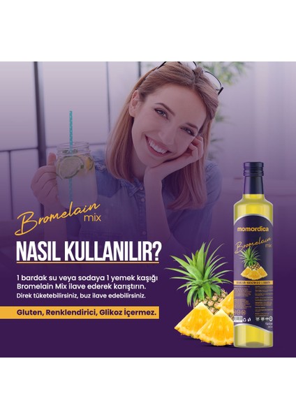 Bromelain Mix - (Koenzim Q10 ve L-Karnitin İlaveli)