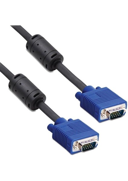 25METRE VGA Kablo Siyah 15PIN Erkek-Erkek