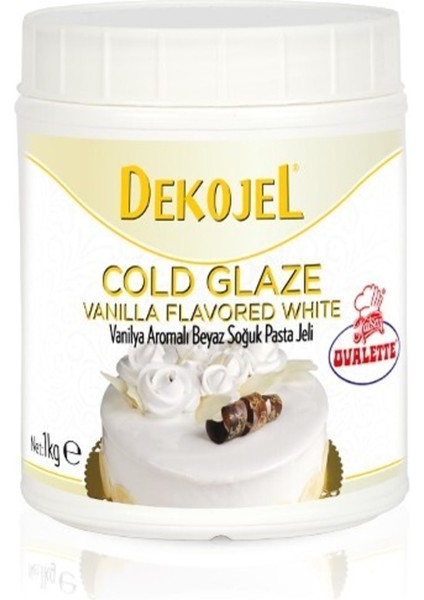 Dekojel Vanilya Aromalı Beyaz Soğuk Pasta Jeli 1 kg