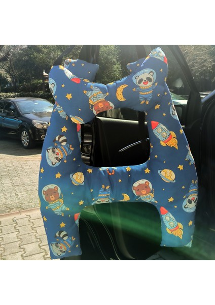 Simone Jr.yetişkinler ve Çocuklar Için Baş Destekli, H-Şekilli Seyahat Yastığı Seti - 2’li.