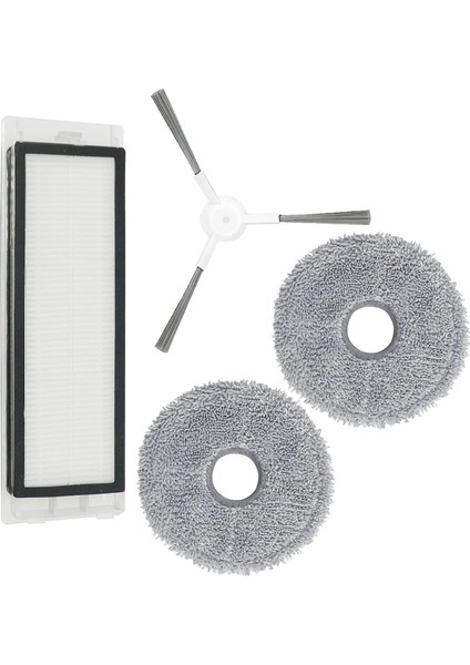 Xiaomi S10+ / S10 Plus (S10T Değil) Yan Fırça - Filtre - Mop Bezi