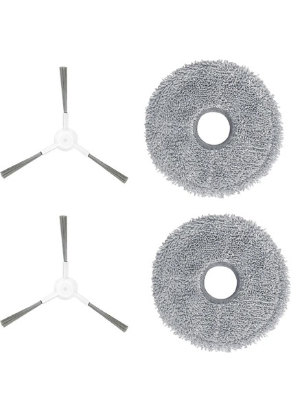 Xiaomi Omni 1s Yedek Set 2 Yan Fırça 2 Mop Bezi