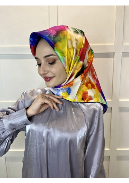 Tivil Ipek Eşarp, 90X90CM, 2024 Ilkbahar Yaz Desenli 2061 fiyatları