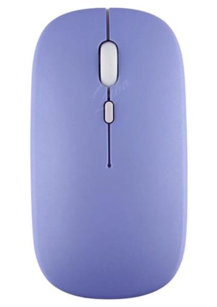 Samsung Galaxy Tab Active 3 T577 8" Uyumlu Kablosuz Bluetooth Şarjlı Mini Q Klavye Mouse Set - Mor
