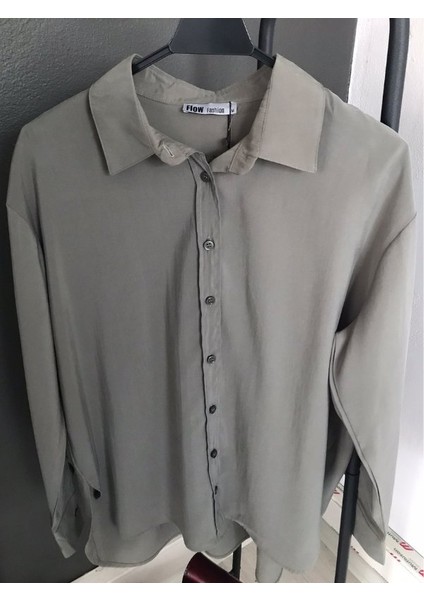 Haki Yeşil Renk Modal Kadın Gömlek fiyatları