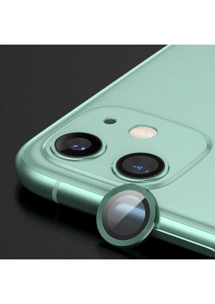 Apple iPhone 12 Mini Uyumlu Cl-07 Kamera Lens Koruyucu-Koyu Yeşil