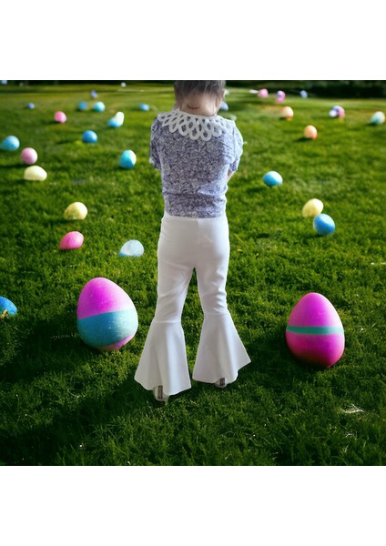 Yakası Dantelli Ispanyol Paçalı Kız Takım fırsatları